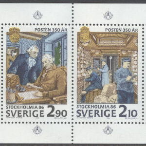 Sverige – F 1416-1419 Stockholmia 86 V, postfriskt HBL **