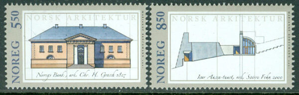 Norge - F 1423-1424 Norsk arkitektur, 2 kpl **
