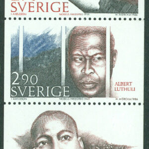 Sverige – F 1430-1434 Nobelpristagare. Fred, 5 kpl **