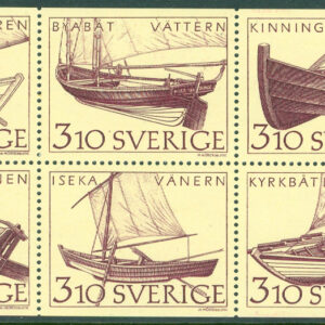Sverige – F 1484 -1489 HBL Inlandets båtar, 6 kpl **