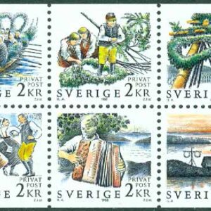 Sverige – F 1499-1508 Rabattfrimärken X – Midsommar, HBL 10-block kpl **