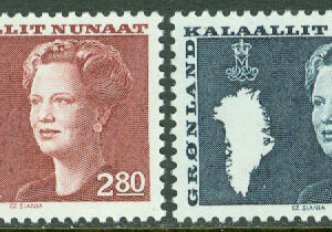 Grönland – F  155-156 Drottning Margrethe, typ III. 2 kpl **