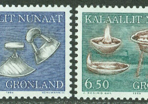 Grönland – F  165-166 Etnografiska motiv I, 2 kpl **