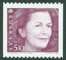 Sverige – F 1678 Drottning Silvia typ III, 5 kr **