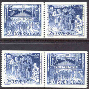 Sverige – F 1690SX1+2 Folkparkerna 100 år, kpl **