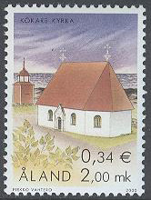 Åland – F  182 Kökars kyrka, 1 kpl **