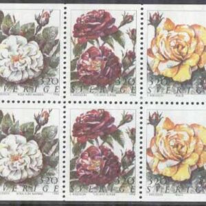 Sverige – F 1842-1846 Rosor bla Peace, 10-block kpl **
