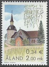 Åland – F  197 Föglö kyrka, 1 kpl **