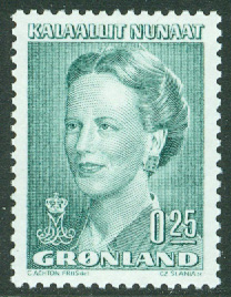 Grönland – F  201 Drottning Margrethe, typ IV, 0.25 kr **
