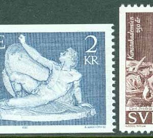 Sverige – F 1364-1365 Konstakademien 250 år, 2 kpl **
