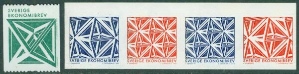 Sverige - F 2868-2872 Geometriska figurer, 5 kpl **
