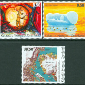 Grönland – F  570-572 Samtida konst VI, 3 kpl **