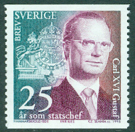 Sverige – F 2069 Carl XVI Gustaf – 25 år som statschef, 1 kpl **
