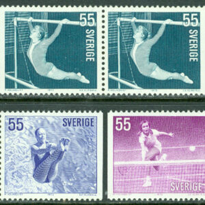 Sverige – F  754-758 Idrottsflickor, 10 kpl i par **