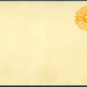 F Fk    7 Ab Frankokuvert typ I, 2 öre orange, obegagnat