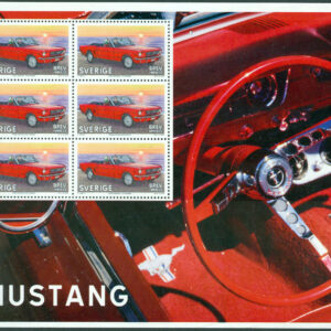 Sverige – F SS  13 Kultbilar, Ford Mustang, souvenirark **