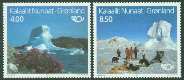 Grönland - F  217-218 Norden I. Turism - Landskap, 2 kpl **