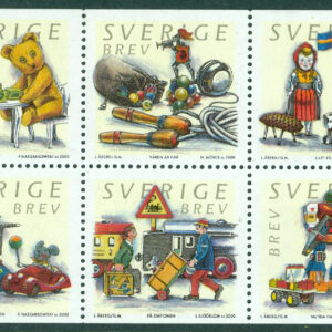 Sverige – F 2211-2216 Leksaker, 6-block kpl **