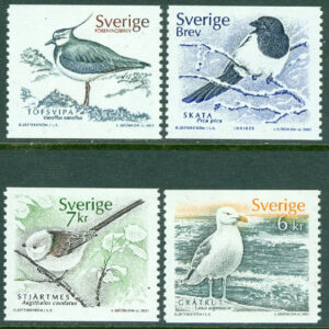 Sverige – F 2238-2241 Fyra fåglar, 4 kpl **