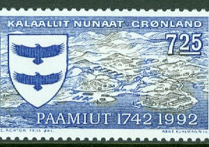Grönland – F  225 Paamiut 250 år, 1 kpl **