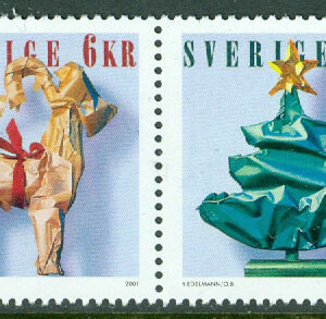 Sverige – F 2281-2282 Julsaker – Utrikes julpost, 2 kpl **