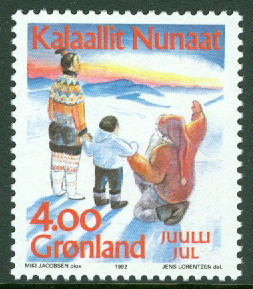 Grönland – F  229 Julfrimärke 1992, 1 kpl **