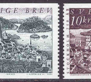 Sverige – F 2306-2307 Stockholm 750 år, 2 kpl **