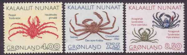 Grönland - F  231-233 Krabbor, 3 kpl **