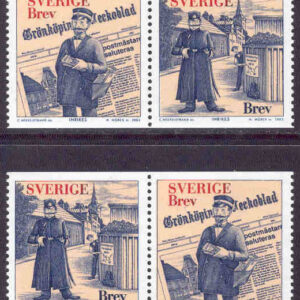 Sverige – F 2321-2322 Grönköpings veckblad 100 år, 4 kpl **