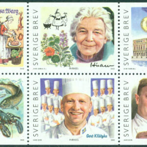 Sverige – F 2323-2328 Svensk gastronomi, 6-block kpl**