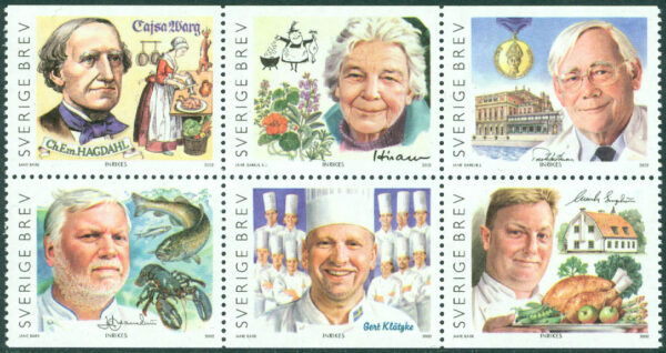 Sverige - F 2323-2328 Svensk gastronomi, 6-block kpl**