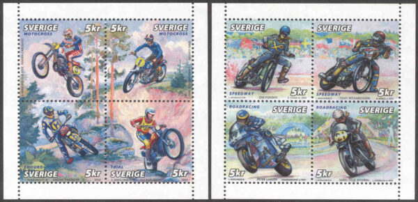 Sverige - F 2331-2338 (HBL) Motorsport, 8 kpl **