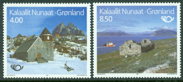 Grönland - F  234-235 Norden II, turistmål, 2 kpl **