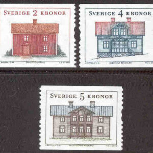 Sverige – F 2360-2362 Landskapshus 1, 3 kpl **