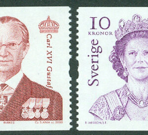 Sverige – F 2382-2383 Carl XVI och Drottning Silvia, 2 kpl **