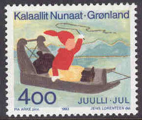 Grönland – F  242 Julfrimärke 1993, 1 kpl **