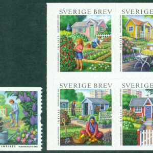 Sverige – F 2486-2490 Sommar på kolonilotten, 5 kpl **