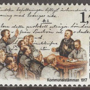 Åland – F   25 Kommunalstämman 1917, 1 kpl **