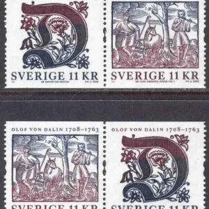 Sverige – F 2644-2645 Olof von Dalin, 4 kpl **