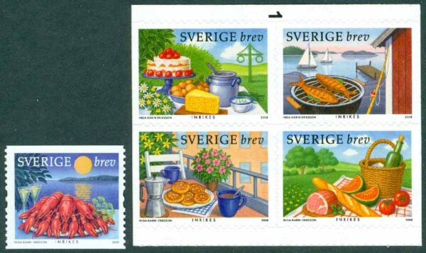 Sverige - F 2660-2664 Sommarbord, 5 kpl **
