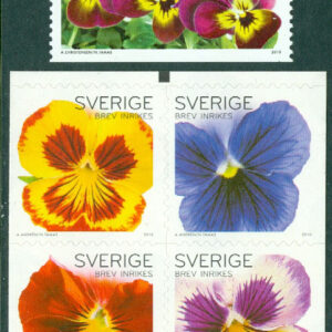 Sverige – F 2770-2774 Penséer, 5 kpl **