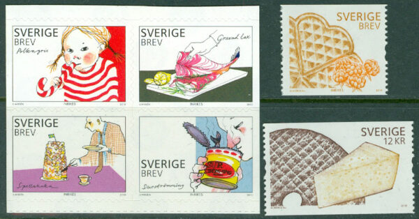 Sverige - F 2784-2789 Smakrikt, 6 kpl **