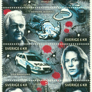 Sverige – F 2793-2797 Romaner och brott, 5 kpl **