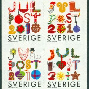 Sverige – F 2798-2801 Julpost 2010 – Inrikes post, 4 kpl **