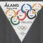 Åland – F  295 OS i Peking 2008 OS ringar, 1 kpl **