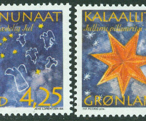 Grönland – F  297-298 Julfrimärken 1996, 2 kpl **