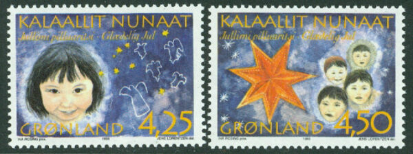 Grönland - F  297-298 Julfrimärken 1996, 2 kpl **