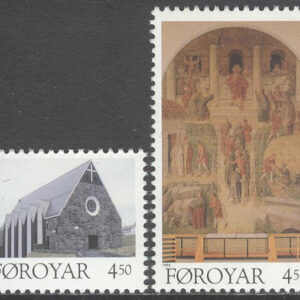 Färöarna – F  308-309 Jul 1996 – Christianskyrkan, 2 kpl **