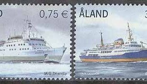 Åland – F  325-326 Passagerarfärjor bla M/S Skandia, 2 kpl **