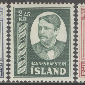 Island – F  327-329 Hannes Hafstein – Minister, serie 3 kpl *